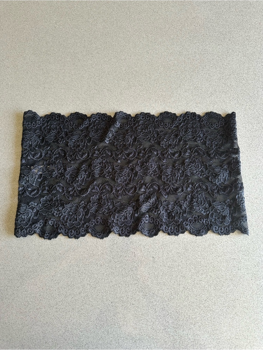 Black Lace Bandeau Top